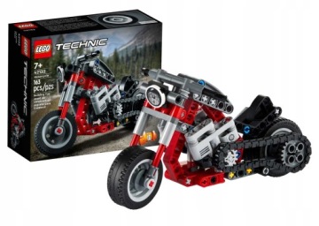 LEGO TECHNIC Мотоцикл Чоппер 2в1 Туристический мотоцикл 163 кубика 7+