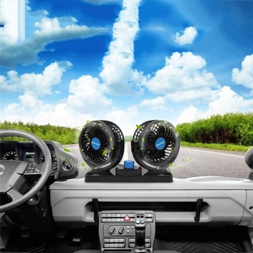 АВТОМОБИЛЬНЫЙ ВЕНТИЛЯТОР 12 В, АВТОМОБИЛЬНЫЙ ВЕНТИЛЯТОР С ДВОЙНОЙ ГОЛОВКОЙ