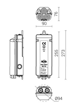 Полюсный разъем TB - 2 324020