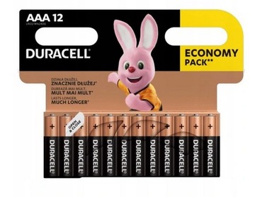 12x Bateria Alkaliczna DURACELL AAA R3 LR03 12-sztuk