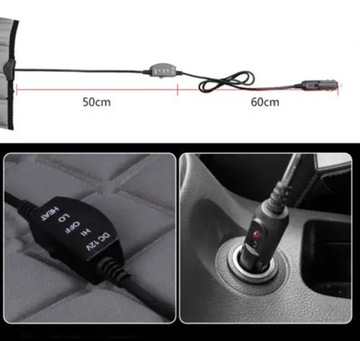 2шт. КОВРИК С ПОДОГРЕВОМ СИДЕНЬЯ С ДВОЙНЫМ ПОДОГРЕВОМ 12 В ДЛЯ АВТОМОБИЛЯ