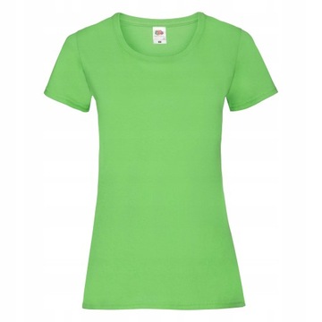 KOSZULKA DAMSKA T-SHIRT FRUIT OF THE LOOM LIME L