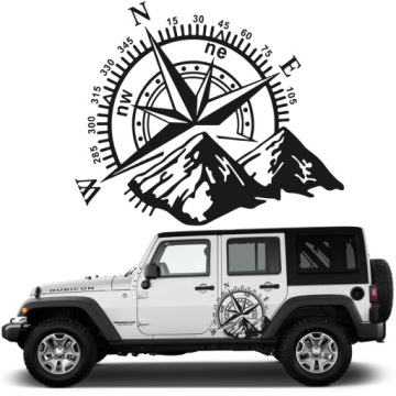 Nálepka Grafika pro karavan Kompas Hory Offroad 90x75