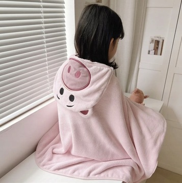 ПОЛОТЕНЦЕ С КАПЮШОНОМ 70Х140 ПОНЧО ДЛЯ КУПАНИЯ ДЕТСКОЕ