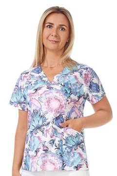 DAMSKA BLUZA MEDYCZNA 100% BAWEŁNA r.M