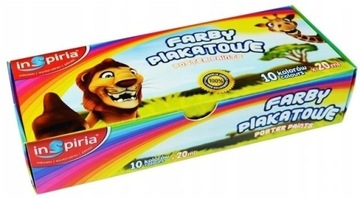 Farby plakatowe Inspiria 10 szt. x 20 ml