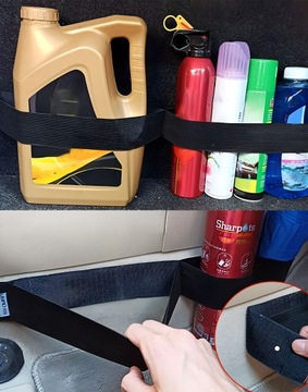 5x ОРГАНАЙЗЕР РЕМНЯ ДЛЯ БАГАЖНИКА ДЛЯ АВТОМОБИЛЯ ЗАВЕЛКРО 60 СМ ПРОЧНЫЙ ЛАСТИК