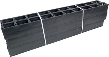 Бордюр пластиковый SB80 Stella Bord 80мм 1м черный Газон Сад 8см