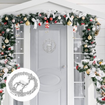 Подвесные украшения из дерева в виде оленей