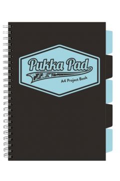 KOŁOZESZYT A4 100 # PUKKA PROJECT BOOK BLACK & BLUE SKY
