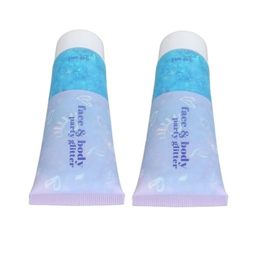 2 шт. гель для тела с блестками, универсальный модный шипучий, легко чистится