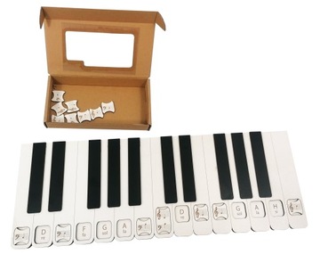 DREWNIANE PIANINO DO NAUKI ROZKŁADU NUT