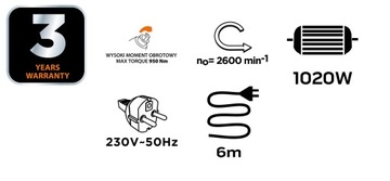 УДАРНЫЙ КЛЮЧ 1020 Вт 950 НМ NEO 04-720