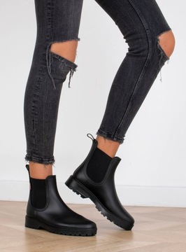 БОТИНКИ MATTE WELLINGS, ЧЕРНЫЕ ботинки челси 41