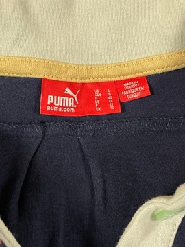 PUMA polo damskie unikat logo Italia granatowe M L