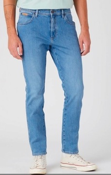 Spodnie jeansy Wrangler Texas Slim 822 W12sjxz83 Off Shore W38 L32