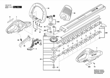 Модуль электроники BOSCH секатора AHS 50-20 AHS 55-20