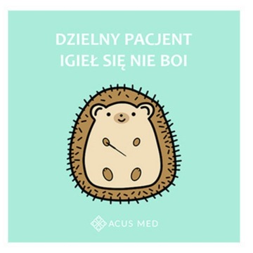 NAKLEJKI DLA PACJENTÓW ZESTAW 10SZT - JEŻ