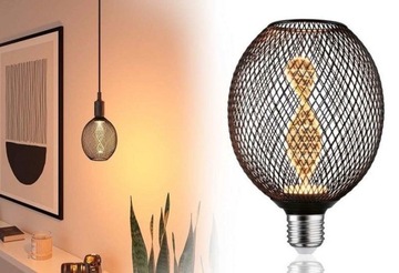 Paulmann LED Metallic Glow Glob Helix E27 3.5W 1800K - черный