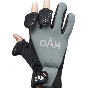 ПЕРЧАТКИ DAM FIGHTER M ЧЕРНО-СЕРЫЕ НЕОПРЕНОВЫЕ ПЕРЧАТКИ