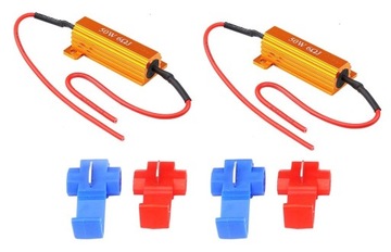 Rezystor Opornik CANBUS kierunkowskazu Żarówek Lamp LED 50W 6ohm 12V 2 szt.