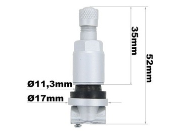 Zawór TPMS 02 czujnik ciśnienia w oponach UNI sens