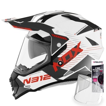 NOX N312 EXTEND KASK MOTOCYKLOWY CROSS + PINLOCK S