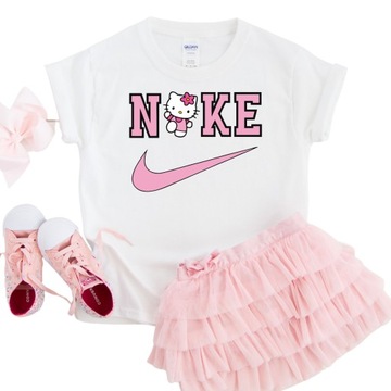 DTF Transfer Naprasowanka NIKE Hello Kitty