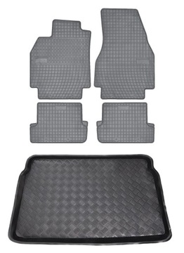Dywaniki popiel + mata bagażnika Renault Megane II HB 2002-2005
