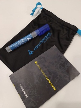 Zestaw Anti-fog Aqua Sphere z woreczkiem na okulary