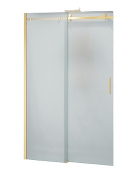 Drzwi Prysznicowe Przesuwne MROŻONE 125cm złote