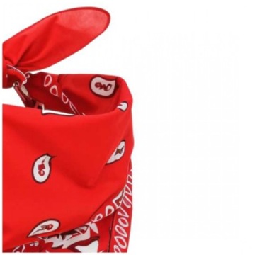 Шарф БАНДАМ красный ДЕКОРАТИВНАЯ пиратская КОВБОЙ бандана