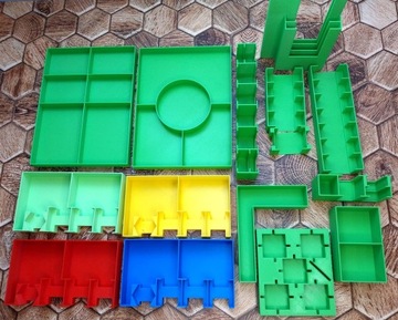 Nucleum - Вставка, органайзер Colorful - зеленый