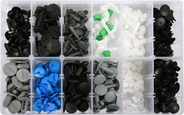 НАБОР АВТОМОБИЛЬНЫХ ЗАЖИМОВ YATO 308 ШТ.