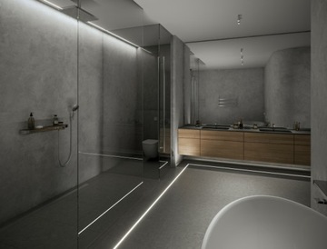 Абажур LUMINES для профиля TERRA 3м, ВОДОНЕПРОНИЦАЕМЫЙ