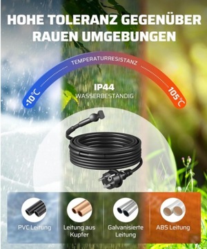 Kabel grzewczy, 2 m, 30 W
