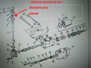 Uszczelka kuli rozdzielacza URSUS C-330 50160280 ZM URSUS
