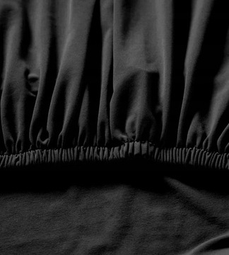 НАБОР ИЗ 4 ШТ. ЧЕХОЛ ДЛЯ СТУЛА XL, ЧЕРНЫЙ, ЭЛАСТИЧНЫЙ, ТОНКИЙ