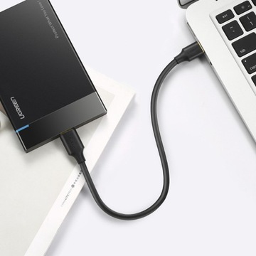 КАБЕЛЬ UGREEN ПРОЧНЫЙ ПРОВОД ДЛЯ НАКОПИТЕЛЯ USB 3.0 К MICROUSB-B 3.0 5 ГБ/С 2.1A 1M