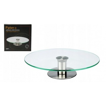 Ravi Patera Obrotowa Szklana Tort Ciasto 30cm