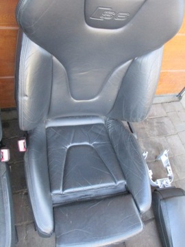 КОМПЛЕКТ СИДЕНИЙ AUDI S6 C6 RS6 RECARO COMBI, КОЖАНЫЕ