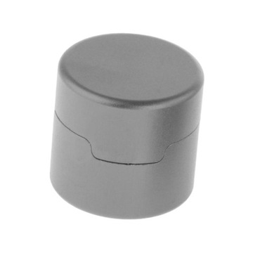 Коробка чашки держателя мела для кия для бассейна легкая в использовании серый цвет алюминиевого сплава круглой формы