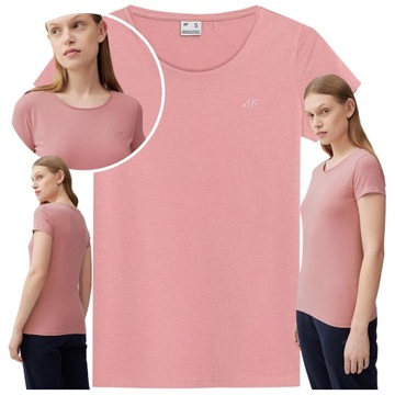 koszulka damska z okrągły dekolt 4f t-shirt damski sportowa r. m