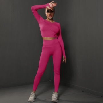 SPORTS SET топ бесшовные леггинсы для фитнеса L