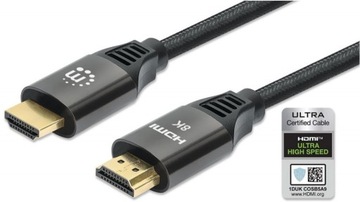 Kabel HDMI 2.1 Ultra High Speed 8K*60Hz 1m CEC HEC