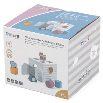 ОБРАЗОВАТЕЛЬНЫЙ СОРТЕР VIGA ГРЕМЯЧНЫЕ БЛОКИ PolarB ФОРМА ЖИВОТНЫХ