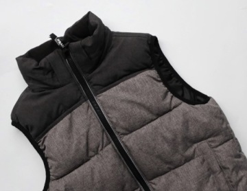 H&M 146 10-11 СЕРЫЙ СТЕГАНЫЙ УТЕПЛЕННЫЙ ЖИЛЕТ, СПОРТИВНАЯ КУРТКА С РУКАВАМИ