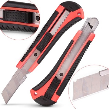 НОЖ ДЛЯ РЕЗКИ ОБОЕЙ + 10 ЛЕЗВИЙ 18 ММ