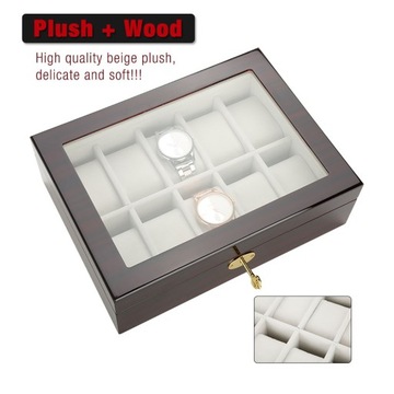 Ящик для хранения часов с 10 сетками, органайзер для ключей 0 В