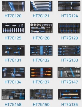 HOGERT HT7G092 ТЕЛЕЖКА ДЛЯ ИНСТРУМЕНТОВ, 354 шт.